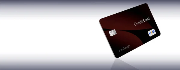 Space Text Credit Card Here Generic Credit Card Generic Non — Stock Photo, Image