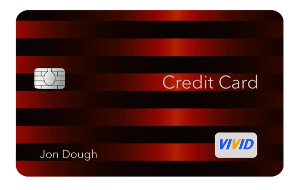 MODERN DESIGN CREDIT CARD- Here is a generic credit card  with a minimal amount of graphics on the front that is the trend for modern credit card designs