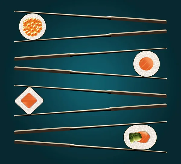 Love Sushi Címe Ennek Képnek Itt Van Egy Tiszta Egyszerű — Stock Fotó