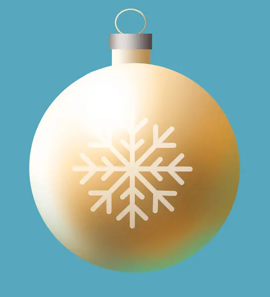 Agit Une Ampoule Verre Ornement Noël Décoré Avec Motif Flocon — Photo