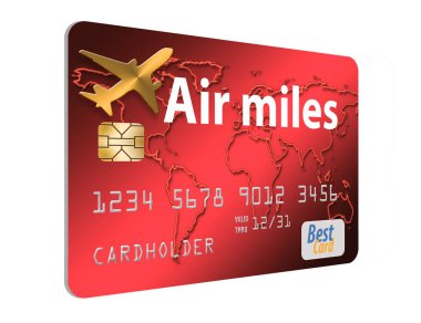 Bir hava mili ödüller, sık pilotunu, kredi kartı işte.