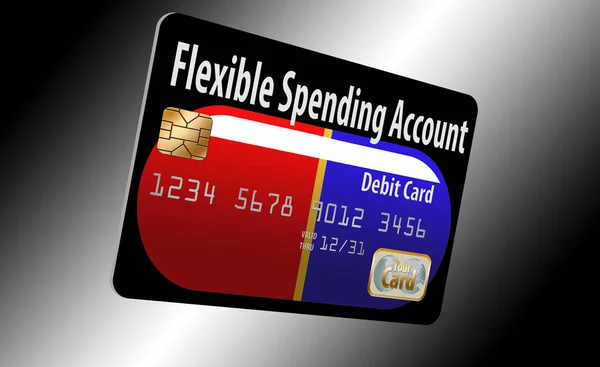 This is a flexible spending account debit card that is used in a health insurance plan.
