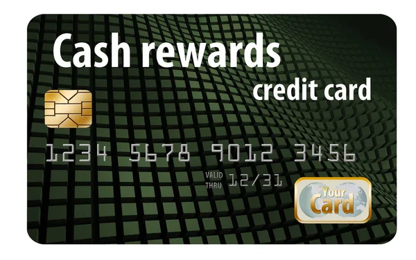 Dies Ist Eine Cash Belohnung Kreditkarte Isoliert Auf Weißem Hintergrund — Stockfoto