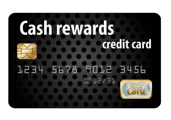 Questa Una Carta Credito Cash Rewards Isolato Uno Sfondo Bianco — Foto Stock