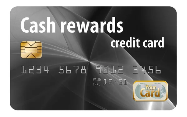 Cash Rewards Credit Card Isolated White Background — Stock Photo, Image