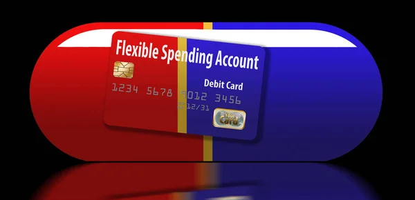 これはフレキシブル支出口座デビット カードです それはまたとして知られている Fsa のデビット カードです — ストック写真