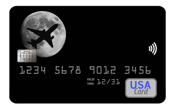 Hier Een Lucht Mijl Beloningen Frequent Flier Creditcard — Stockfoto
