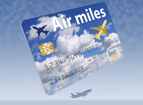 Här Air Miles Belöningar Frequent Flier Kreditkort — Stockfoto