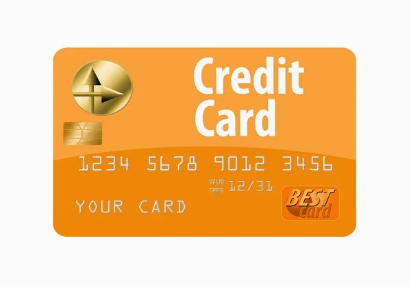 Here Generic Mock Safe Publish Credit Card Illustration — Stock Photo, Image