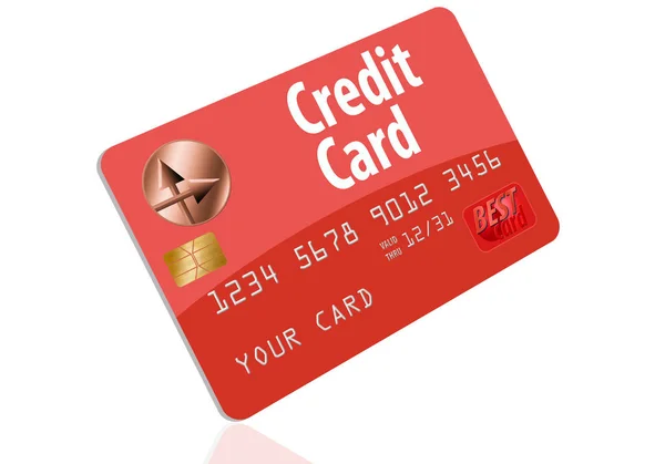 Hier Een Generieke Mock Veilig Publiceren Creditcard Dit Een Illustratie — Stockfoto