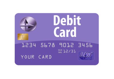 İşte genel, sahte (yayımlamak güvenli) banka kartı. Bu bir örnektir.