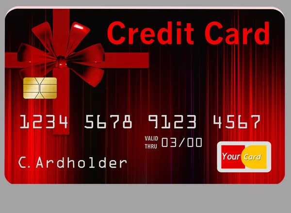 Aqui Está Cartão Crédito Genérico Mock Seguro Publicar Isto Uma — Fotografia de Stock