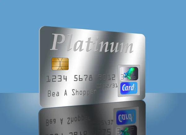 Джентльмен Mock Безопасно Публиковать Debit Card Иллюстрация — стоковое фото