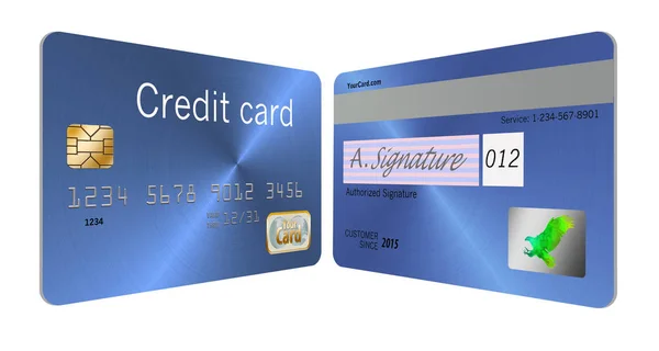 Aqui Está Uma Ilustração Que Apresenta Recursos Segurança Cartão Crédito — Fotografia de Stock