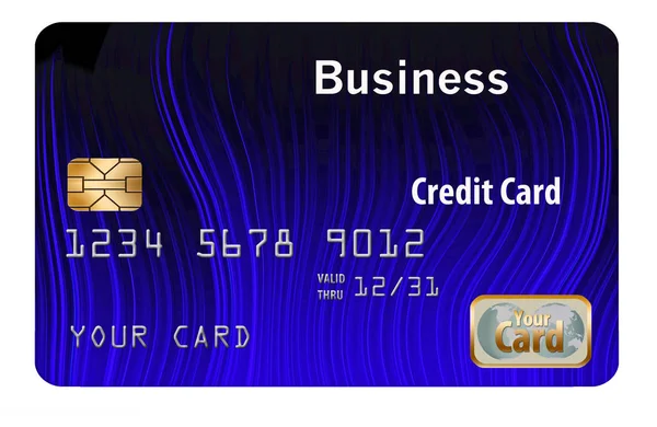 Гениальная Издевательская Кредитная Карточка Белом Фоне — стоковое фото