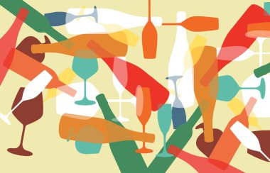 Bir alkol içki tema bu arka plan illüstrasyon temelidir.