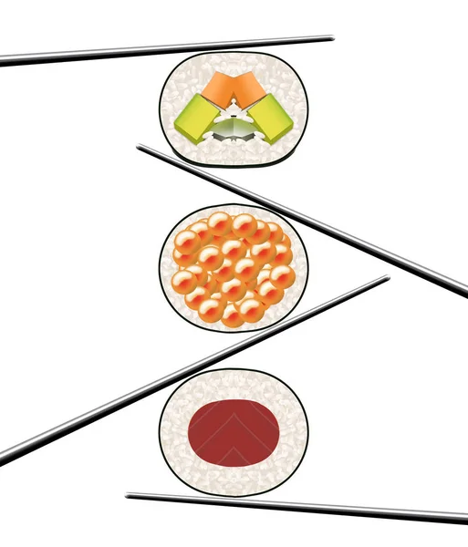 Tutaj Jest Czyste Proste Spojrzenie Sushi Zwykłego Tła Miejsca Tekst — Zdjęcie stockowe