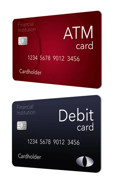 Here Atm Card Which Shown Debit Card Which Often Thought — Stock Photo, Image