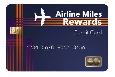 İşte bir havayolu rewards kredi kartı, sık pilotunu kredi kartı. Bu bir örnektir.