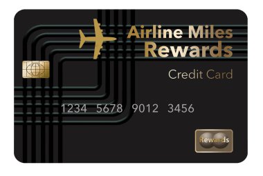 İşte bir havayolu rewards kredi kartı, sık pilotunu kredi kartı. Bu bir örnektir.