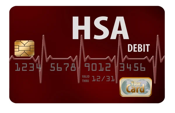 A Health Savings Account debit card is pictured here