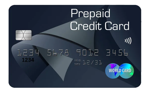 Here Pre Paid Credit Card Used Improve Credit Score — Stock Photo, Image