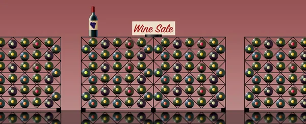 Wine bottles are seen in a wine rack and a \