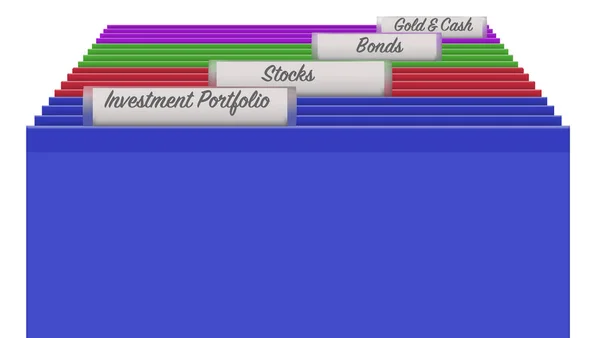 Des Dossiers Colorés Avec Des Étiquettes Montrent Tenue Dossiers Une — Photo