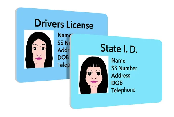 Here is an illustration of a state identification card that is used for youngsters.