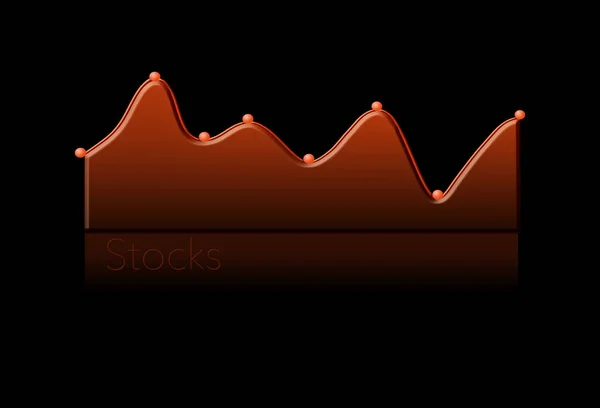Современная Диаграмма Фондового Рынка Иллюстрация — стоковое фото