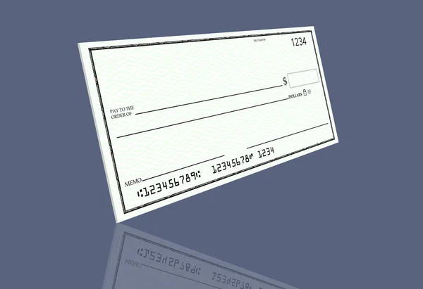 Personal Bank Checks Individual Checking Account Pictured Here Illustration — Stock Photo, Image