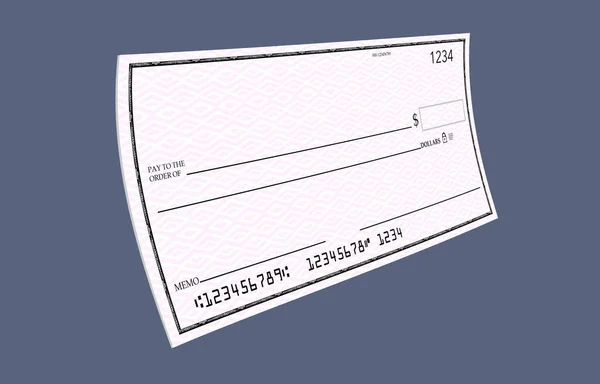 Cheques bancários pessoais de uma conta bancária individual são mostrados aqui . — Fotografia de Stock