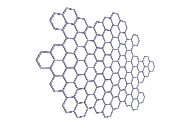 Les Hexagones Sont Base Cette Image Abstraite Moderne Électronique Ceci — Photo