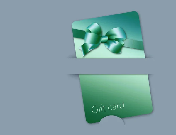 Hier Een Retail Gift Card Thats Goud Gekleurd Met Een — Stockfoto