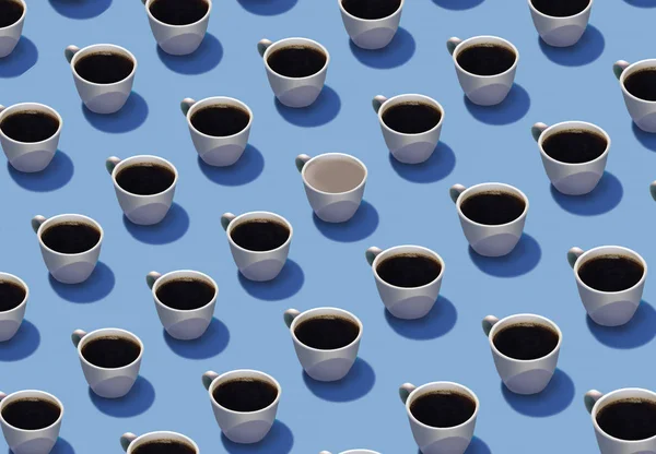 Démarquer Dans Une Foule Est Thème Cette Image Des Tasses — Photo