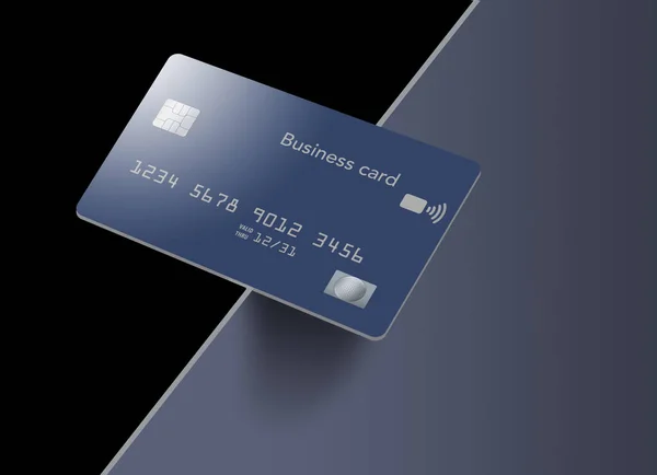 Business Credit Card Balance Edge Illustration — Stock Photo, Image