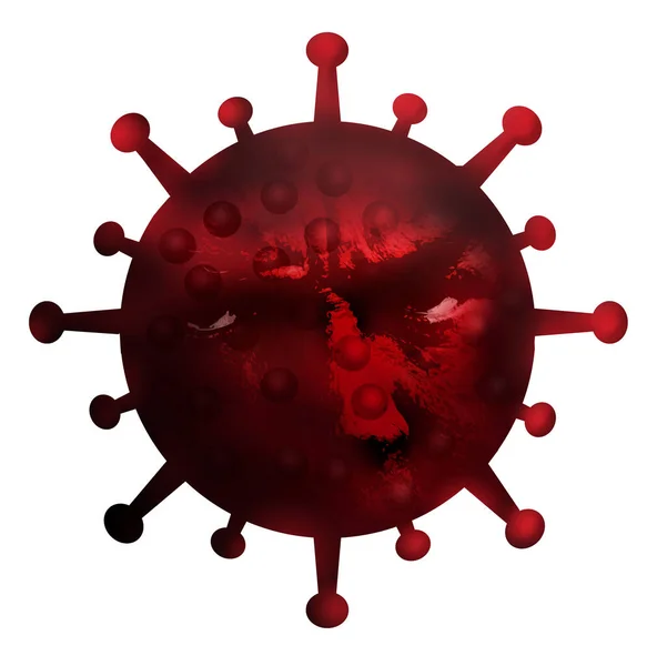 Очі Ніс Видно Коронавірусному Зображенні Щоб Покласти Обличчя Пандемію Ковід — стокове фото