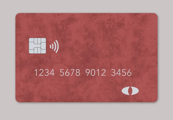 Hier Ist Eine Vorgetäuschte Generische Kreditkarte Oder Karte Mit Einem — Stockfoto