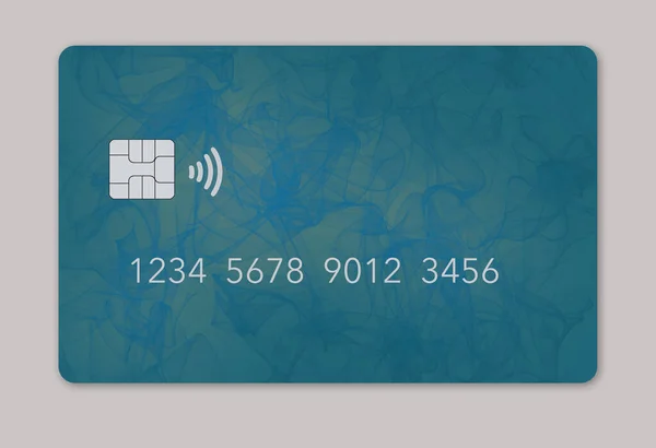 Aqui Está Cartão Débito Genérico Simulado Cartão Crédito Com Chicotes — Fotografia de Stock