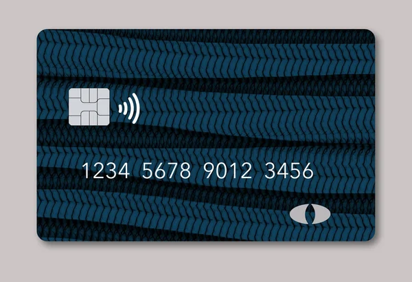 Hier Een Generieke Creditcard Debetkaart Met Tekstruimte Die Kleurrijk Een — Stockfoto