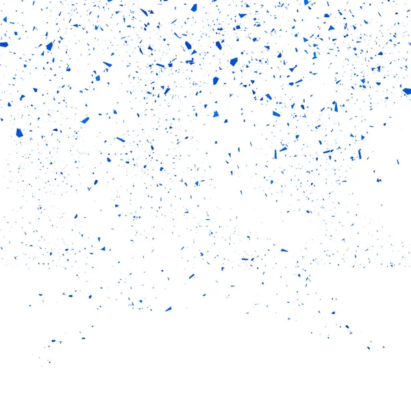Blue Confetti Seamless Pattern. Set of Particles. — Stock Vector