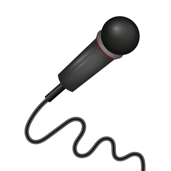 Icono de micrófono retro — Vector de stock
