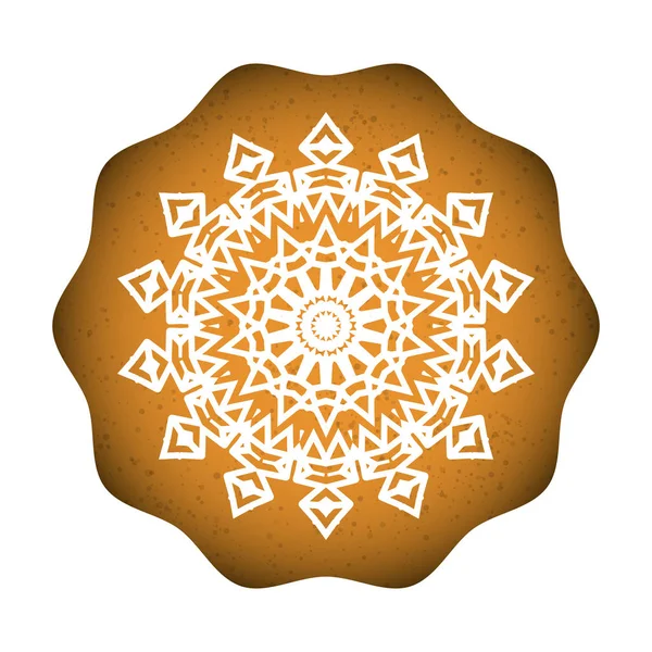 Beyaz kar tanesi ile pişmiş çerezleri. Tatlı Noel kurabiyesi