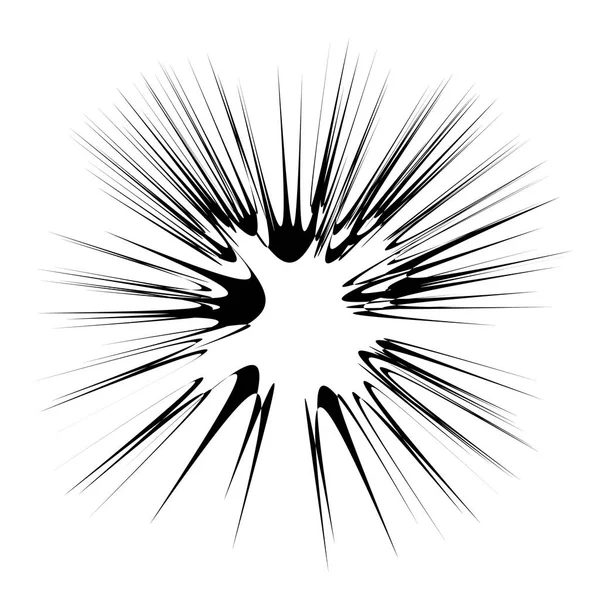 Flash explosif, explosion de bande dessinée, explosion d'étoile — Image vectorielle