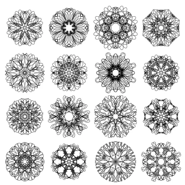 Ornamentale Linienmuster. runde Textur. geometrisches Ornament — Stockvektor