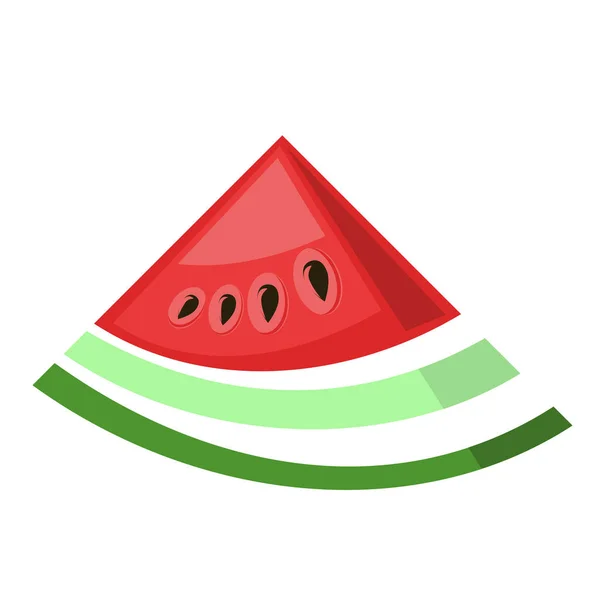 Friss, érett görögdinnye ikon — Stock Vector