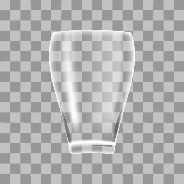 透明なガラスの花瓶 — ストックベクタ