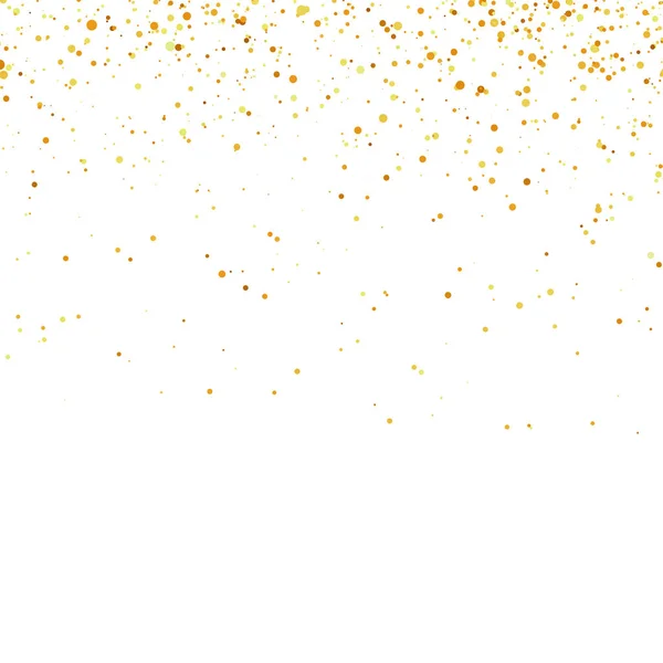 Confetti gialli isolati. Parti astratte in oro . — Vettoriale Stock
