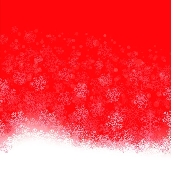 Modèle de flocons de neige. Texture décorative de Noël d'hiver — Image vectorielle
