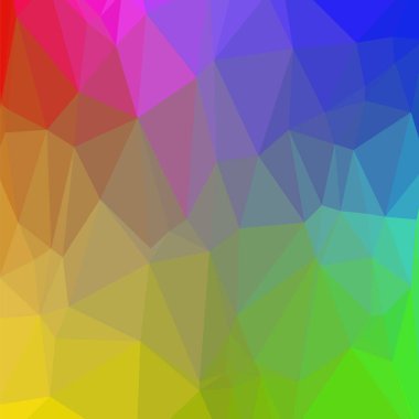 Renkli poligonal arka plan. Buruşuk üçgen desen. Düşük poli doku. Mozaik Modern tasarım. Origami stil